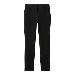 I‎ Love Tyler Madison Pants Women XS Black Waffle Knit Textured Slim Trousers
